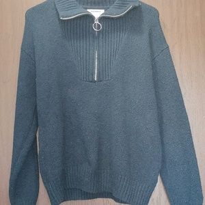 Old Navy Navy Blue half zip knit sweater
